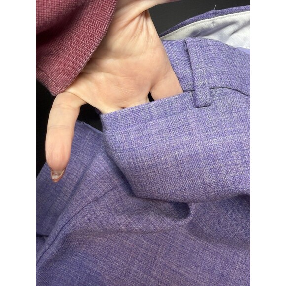 Talbots Chatham Ankle Pants Women’s Sz 10 Wool Blend Purple Pastel - Picture 3 of 8